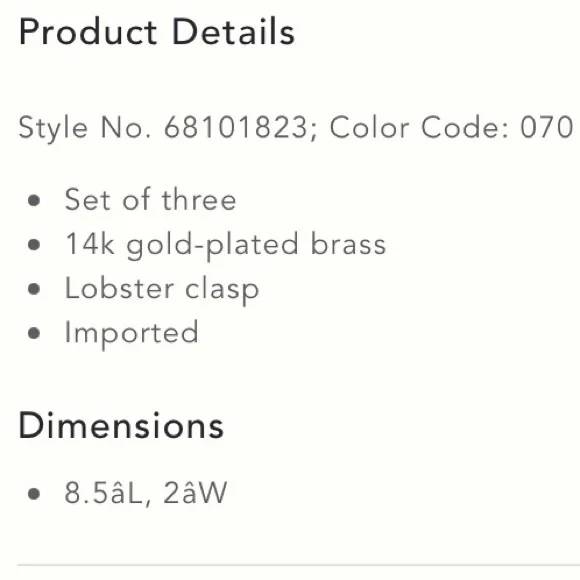 NWT set of 3 geometric anklets - Picture 7 of 7